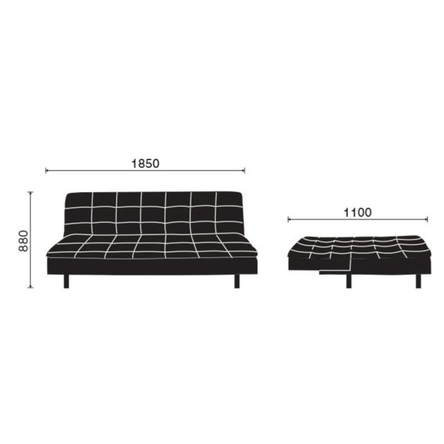 Ghế sofa bed 185cm bọc nệm HOBS01C