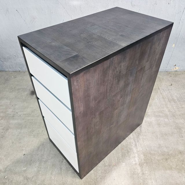 Tủ cá nhân 4 ngăn kéo 60x35x75cm gỗ cao su TCN68079
