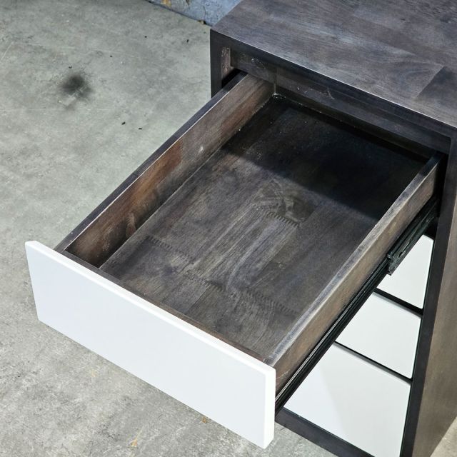 Tủ cá nhân 4 ngăn kéo 60x35x75cm gỗ cao su TCN68079