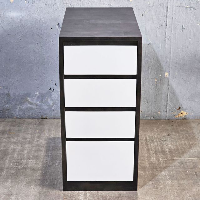 Tủ cá nhân 4 ngăn kéo 60x35x75cm gỗ cao su TCN68079