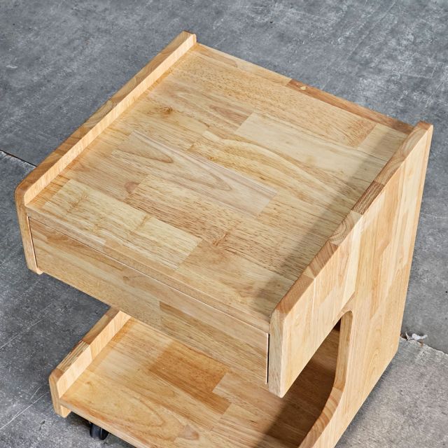 Tủ đầu giường di động TINY 40x40x50cm gỗ cao su TDG68061
