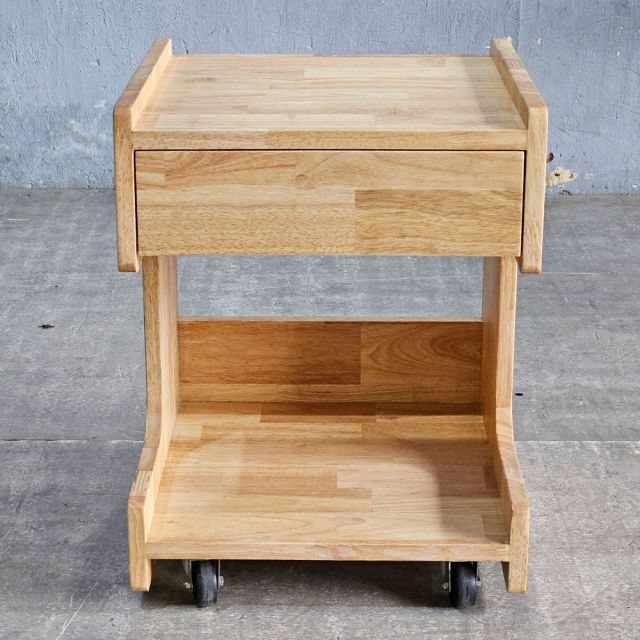 Tủ đầu giường di động TINY 40x40x50cm gỗ cao su TDG68061