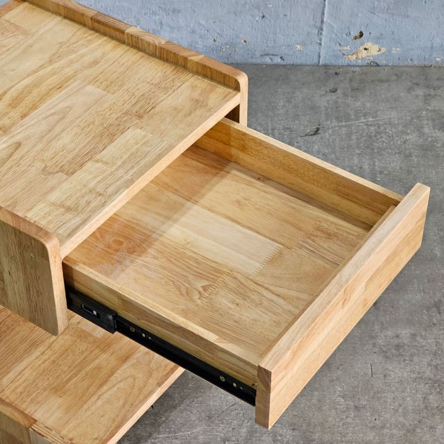 Tủ đầu giường di động TINY 40x40x50cm gỗ cao su TDG68061