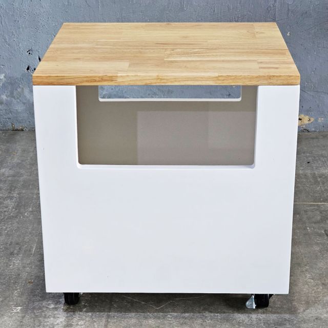 Ghế hồ sơ di động 45x40x40cm gỗ cao su GNHS001