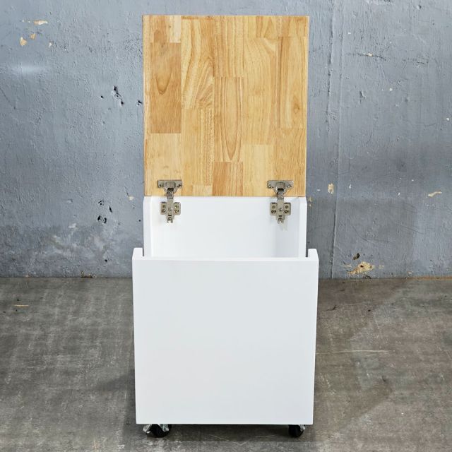 Ghế hồ sơ di động 45x40x40cm gỗ cao su GNHS001