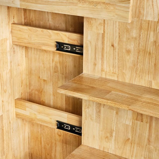 Tủ giấu tiền khóa từ 75x35x120cm gỗ cao su GITI001
