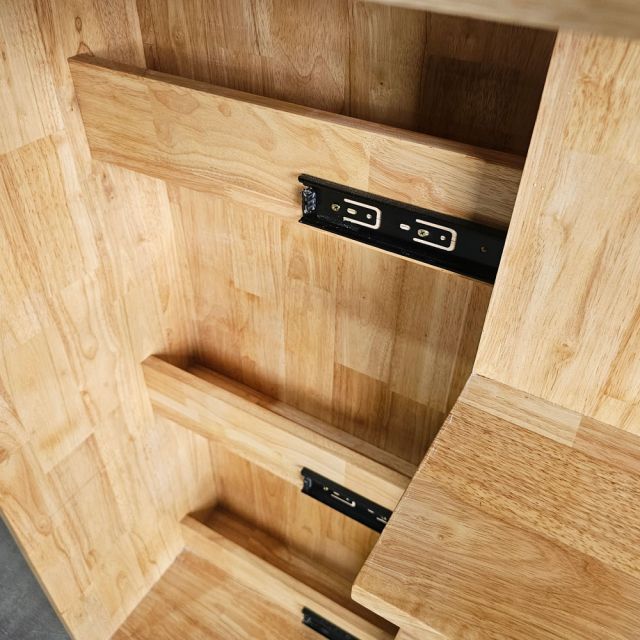 Tủ giấu tiền khóa từ 75x35x120cm gỗ cao su GITI001