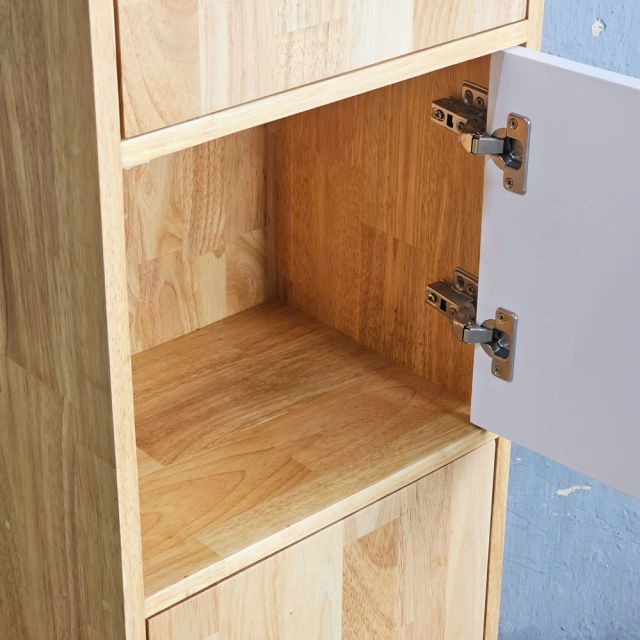 Tủ trang trí ô vuông 40x30x140cm gỗ cao su KS68343