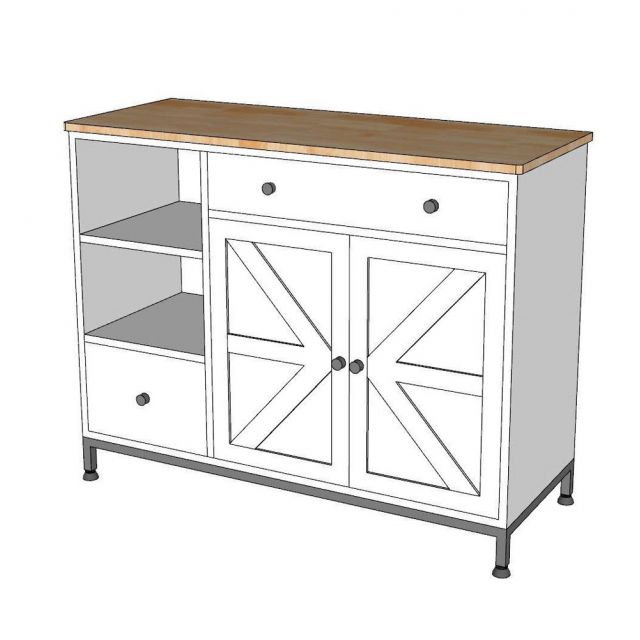 Bàn đảo bếp 104x41x80cm gỗ cao su KISL008
