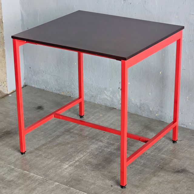 Bàn bar 90x80x90cm gỗ cao su chân sắt lắp ráp BB043