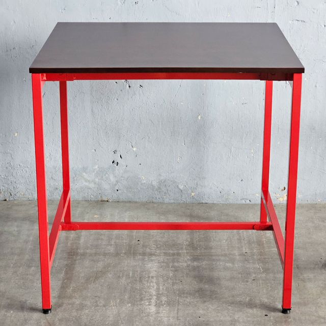 Bàn bar 90x80x90cm gỗ cao su chân sắt lắp ráp BB043