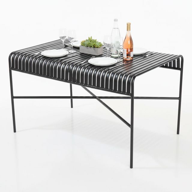 Bàn chữ nhật ngoài trời 120x80cm sắt sơn tĩnh điện BNT013