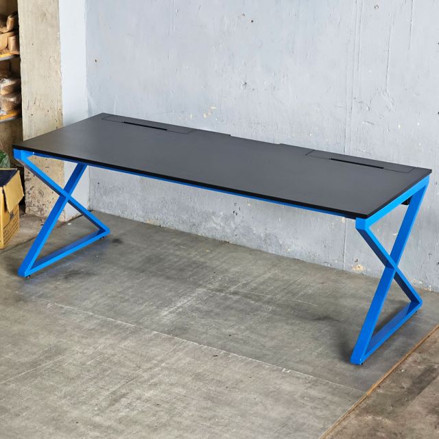 Bàn làm việc có hộp điện 200x80cm gỗ cao su ZD026