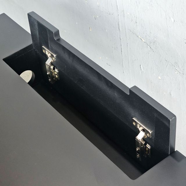 Bàn làm việc có hộp điện 200x80cm gỗ cao su ZD026