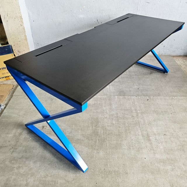 Bàn làm việc có hộp điện 200x80cm gỗ cao su ZD026
