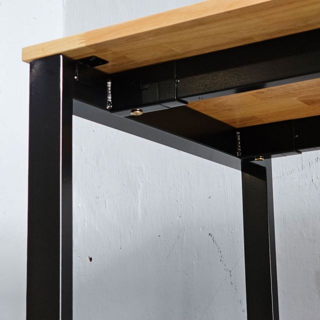 Bàn học 2 chỗ ngồi liền kệ 160x60cm gỗ cao su FD68083