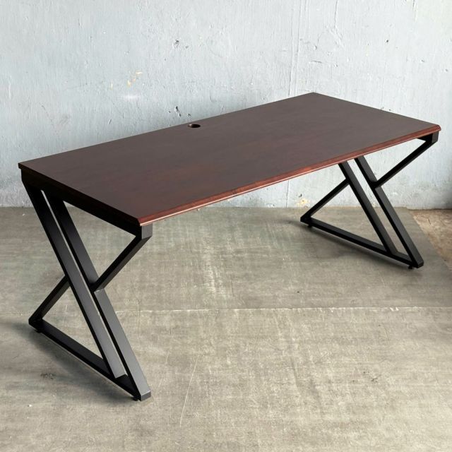 Bàn làm việc 180x80cm gỗ tràm chân chữ X GD68112