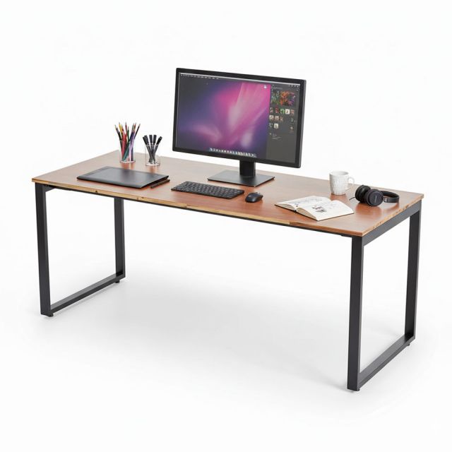 Bàn làm việc 180x70cm gỗ otim phủ veneer xoan đào HBRT118