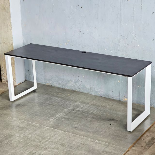 Bàn cụm 2 người 200x60cm gỗ cao su hệ Trian HBTA026