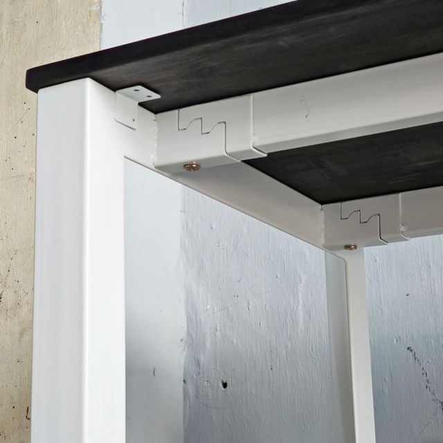 Bàn cụm 2 người 200x60cm gỗ cao su hệ Trian HBTA026
