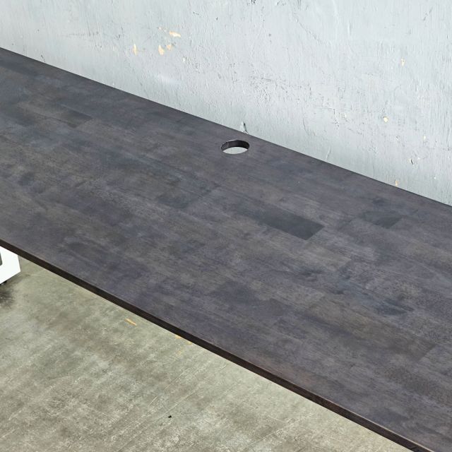 Bàn cụm 2 người 200x60cm gỗ cao su hệ Trian HBTA026