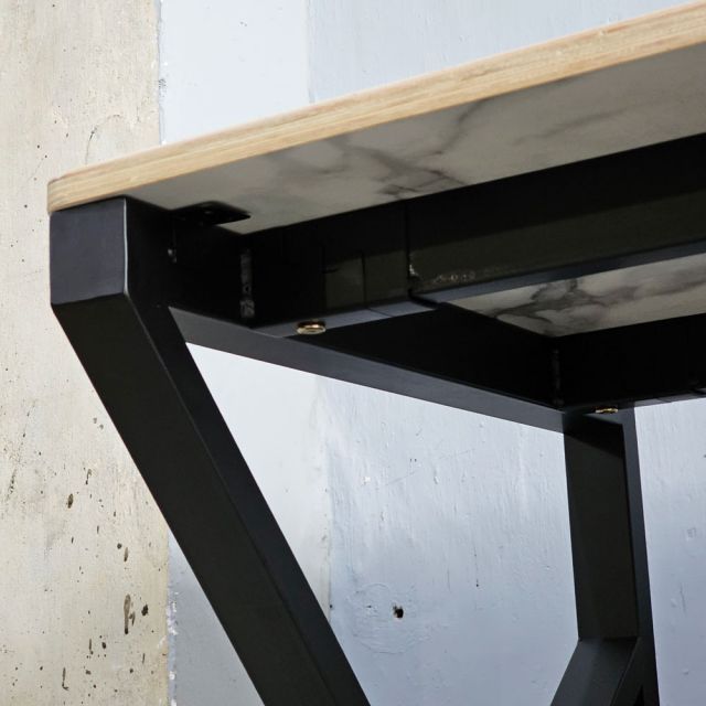 Bàn làm việc gác tủ 180x60cm plywood tủ gỗ cao su HBKC057 Bàn làm việc gác tủ 180x60cm plywood tủ gỗ cao su HBKC057