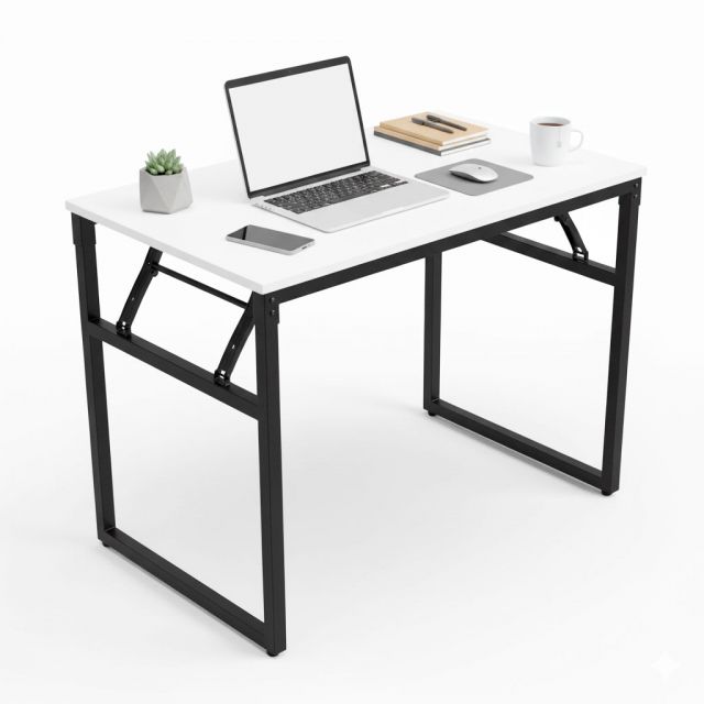 Bàn làm việc 100x60cm chân gấp gỗ cao su SPD68174 Bàn làm việc 100x60cm chân gấp gỗ cao su SPD68174