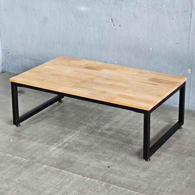 Bàn ngồi bệt gỗ cao su chân sắt lắp ráp 100x60cm SPD68153 Bàn ngồi bệt gỗ cao su chân sắt lắp ráp 100x60cm SPD68153