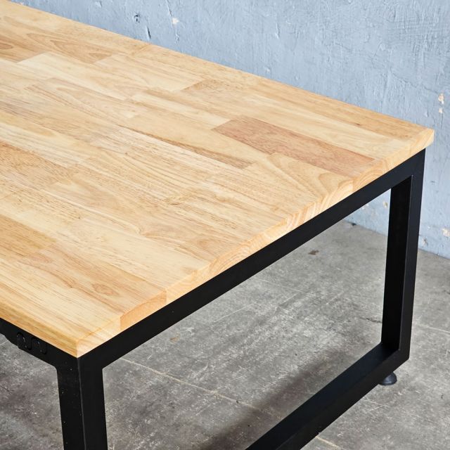 Bàn ngồi bệt gỗ cao su chân sắt lắp ráp 100x60cm SPD68153 Bàn ngồi bệt gỗ cao su chân sắt lắp ráp 100x60cm SPD68153