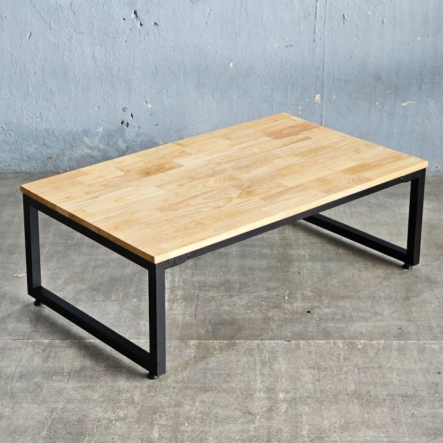 Bàn ngồi bệt gỗ cao su chân sắt lắp ráp 100x60cm SPD68153 Bàn ngồi bệt gỗ cao su chân sắt lắp ráp 100x60cm SPD68153