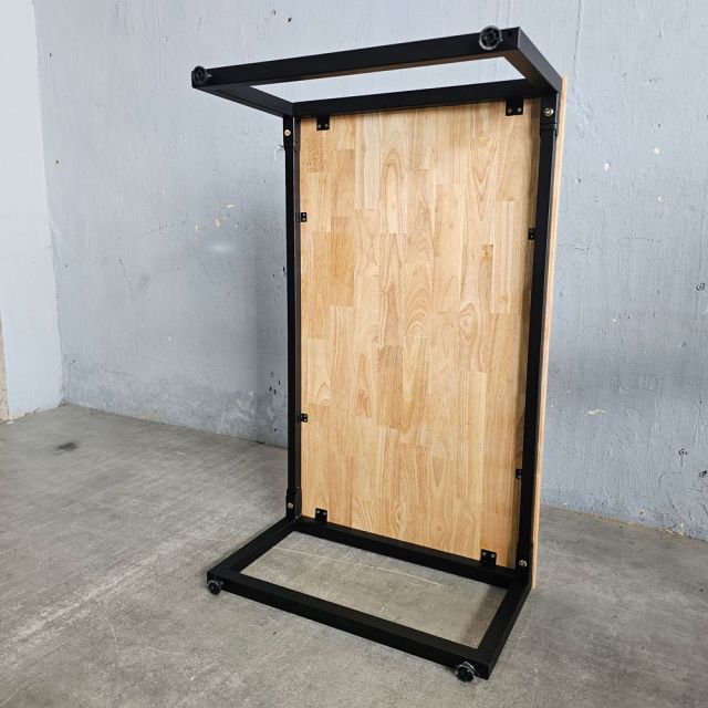 Bàn ngồi bệt gỗ cao su chân sắt lắp ráp 100x60cm SPD68153 Bàn ngồi bệt gỗ cao su chân sắt lắp ráp 100x60cm SPD68153
