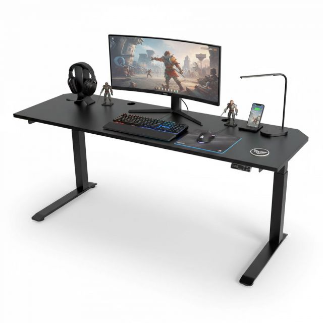 Bàn Gaming nâng ha chiều cao 200x60cm gỗ tràm FLD035 Bàn Gaming nâng ha chiều cao 200x60cm gỗ tràm FLD035