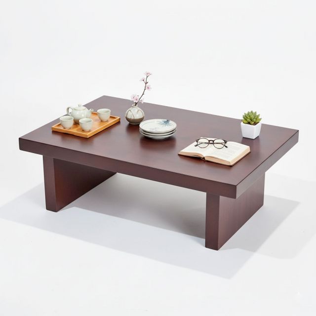 Bàn sofa ngồi bệt 90x60x30cm gỗ cao su TT68341