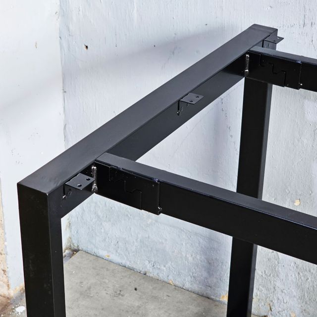 Chân sắt bàn làm việc hệ Rectang 180x70cm lắp ráp HCRT029