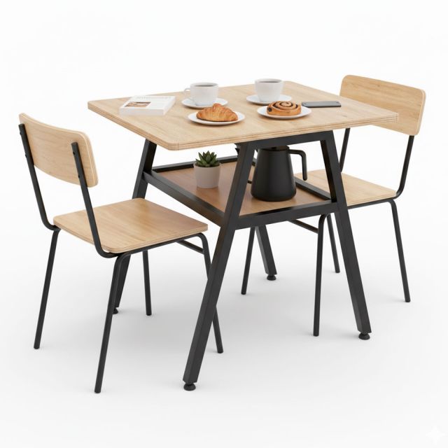 Bàn cafe chữ nhật 80x60cm gỗ plywood CFD68279