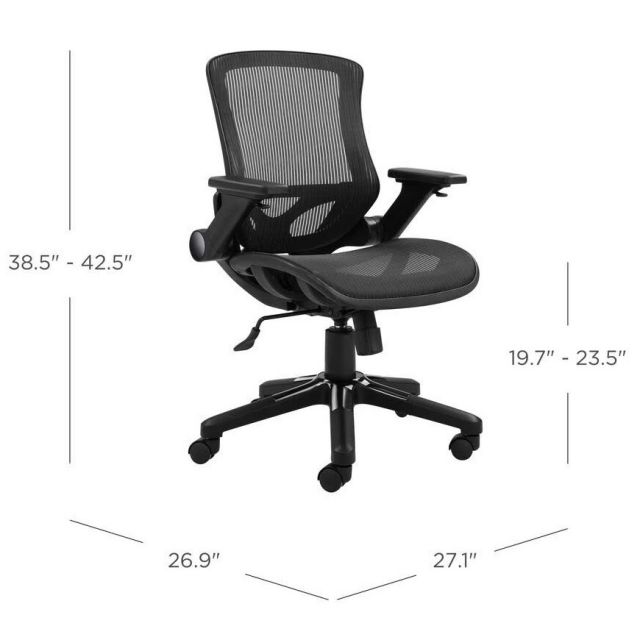 Ghế Công Thái Học tay lật nâng hạ lưng lưới GMA009
