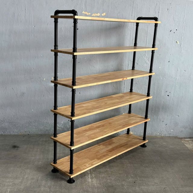 Kệ ống nước 6 tầng 120x30x150cm gỗ cao su PPF024
