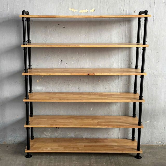 Kệ ống nước 6 tầng 120x30x150cm gỗ cao su PPF024