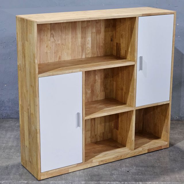 Kệ sách 120x30x120cm gỗ cao su KS68346