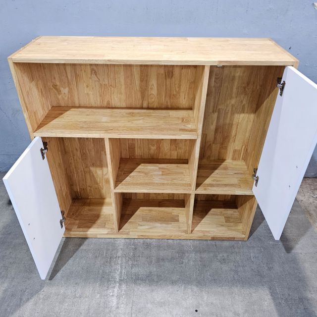 Kệ sách 120x30x120cm gỗ cao su KS68346