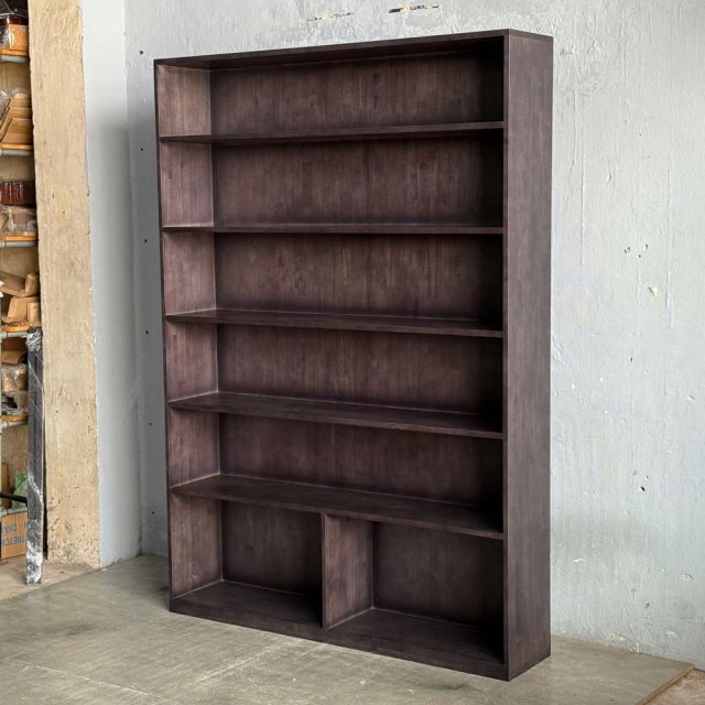 Kệ sách 6 tầng 140x30x200cm gỗ cao su KS68347