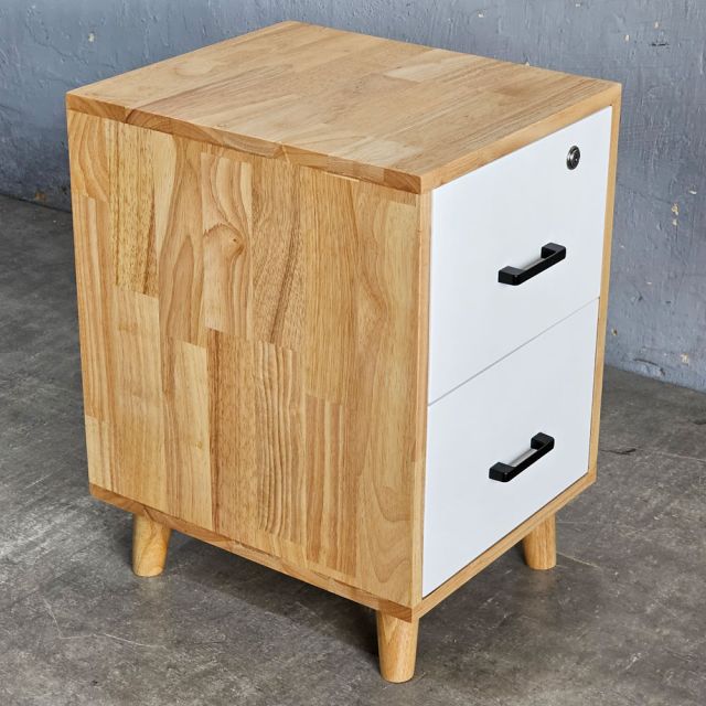Tủ giấu tiền để đầu giường 38x45x58cm gỗ cao su TDG68062