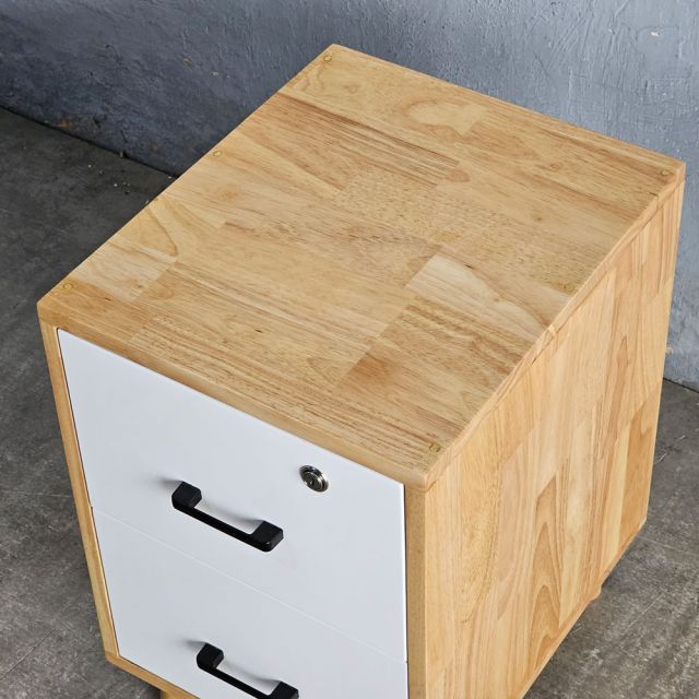Tủ giấu tiền để đầu giường 38x45x58cm gỗ cao su TDG68062