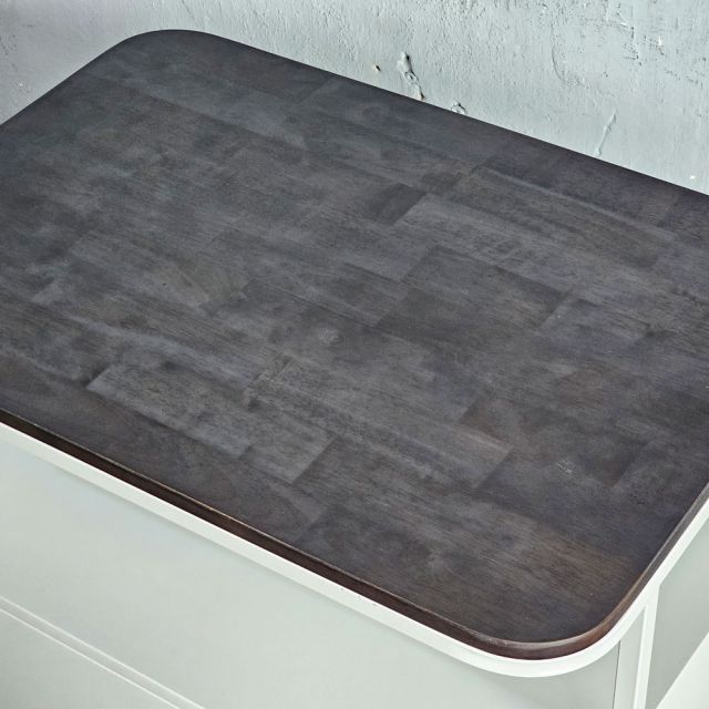 Tủ đầu giường khóa ren số 80x55x70cm gỗ cao su TDG68063