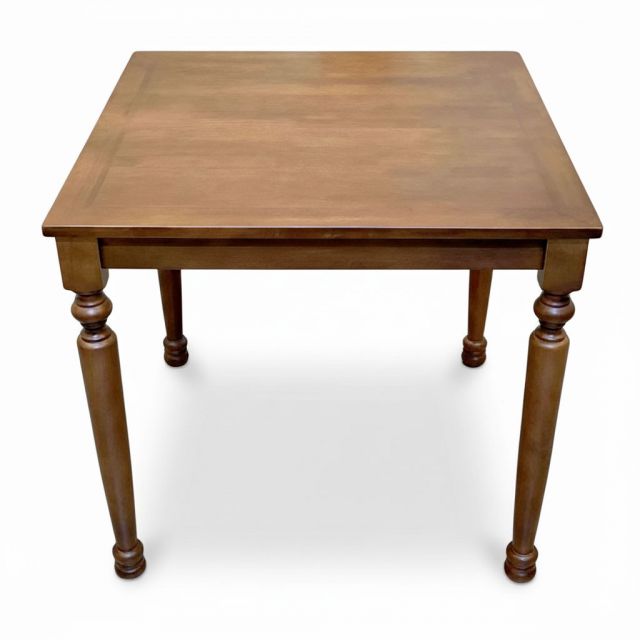 Bàn ăn Louis vuông 80x80cm gỗ cao su BA68281