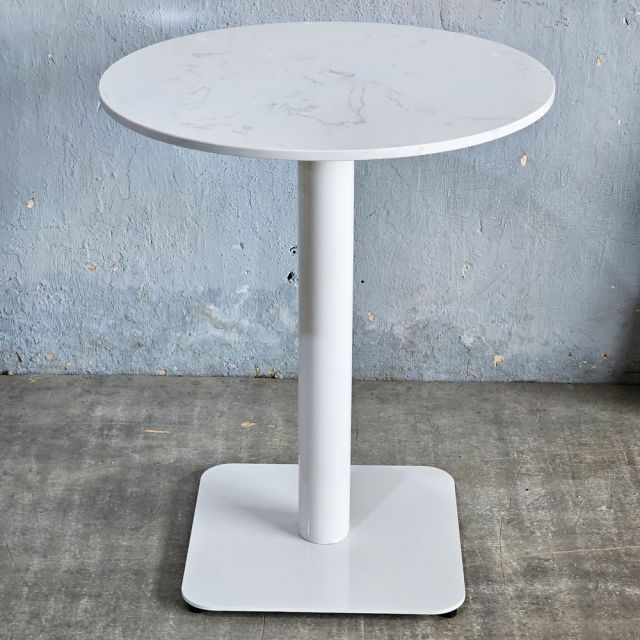 Bàn cafe tròn 60x60cm mặt đá chân sắt CFD68280