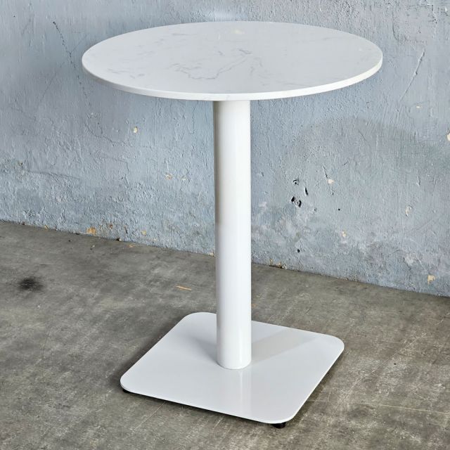 Bàn cafe tròn 60x60cm mặt đá chân sắt CFD68280