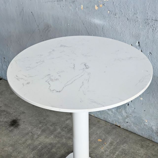 Bàn cafe tròn 60x60cm mặt đá chân sắt CFD68280