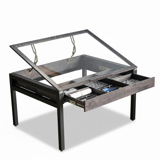 Bàn vẽ kỹ thuật 130x100x75cm gỗ cao su DD68014