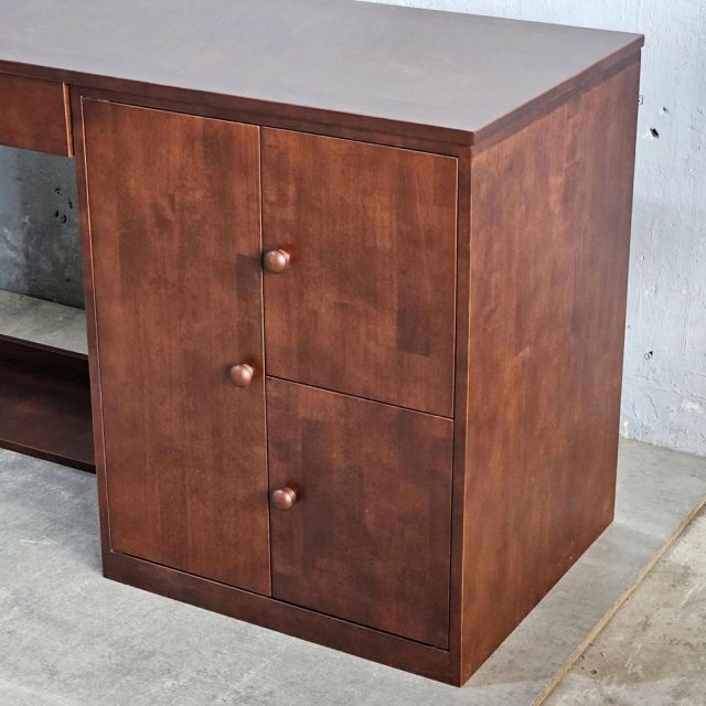 Bàn làm việc 2 ngăn tủ 200x55x78cm gỗ cao su BD68147